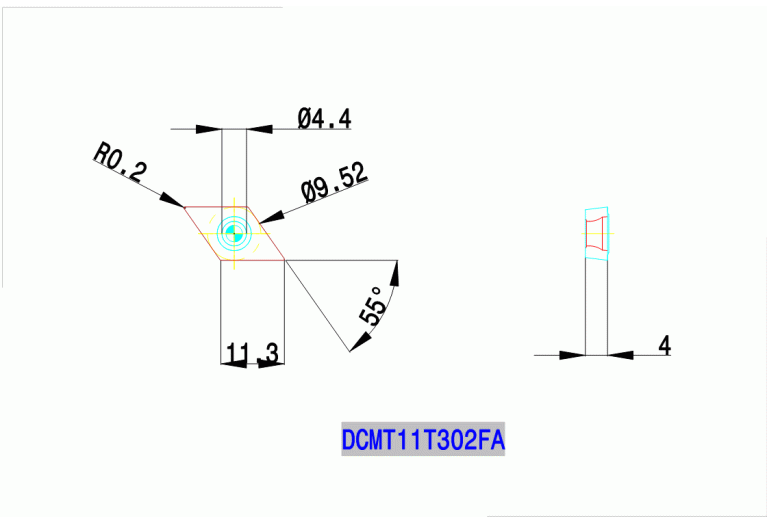 DCMT 11T302 FA TT5100