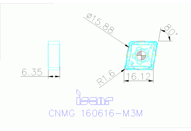 CNMG 160616-M3M IC830