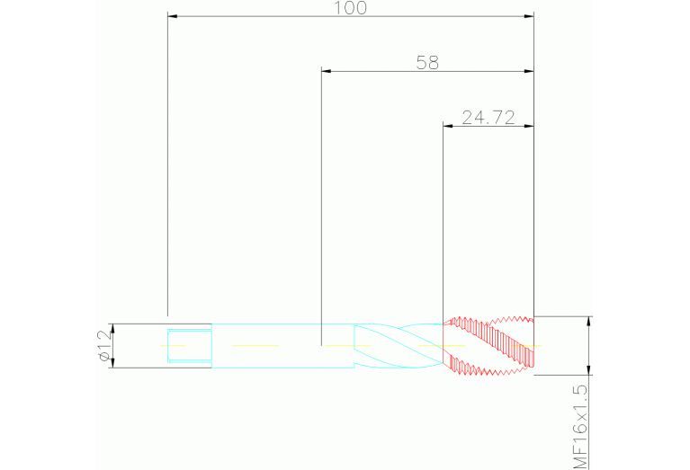 T300-NM100DB-M16X150B150
