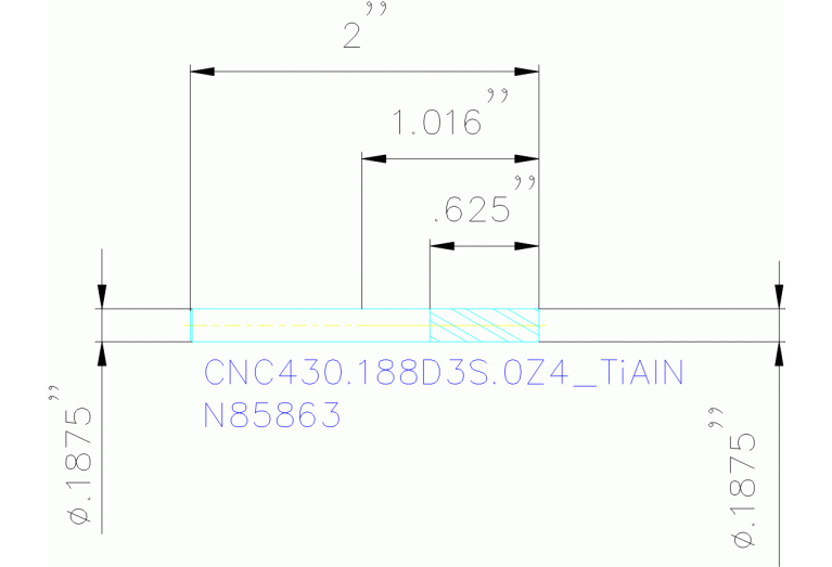 CNC430.188D3S.0Z4 TIALN