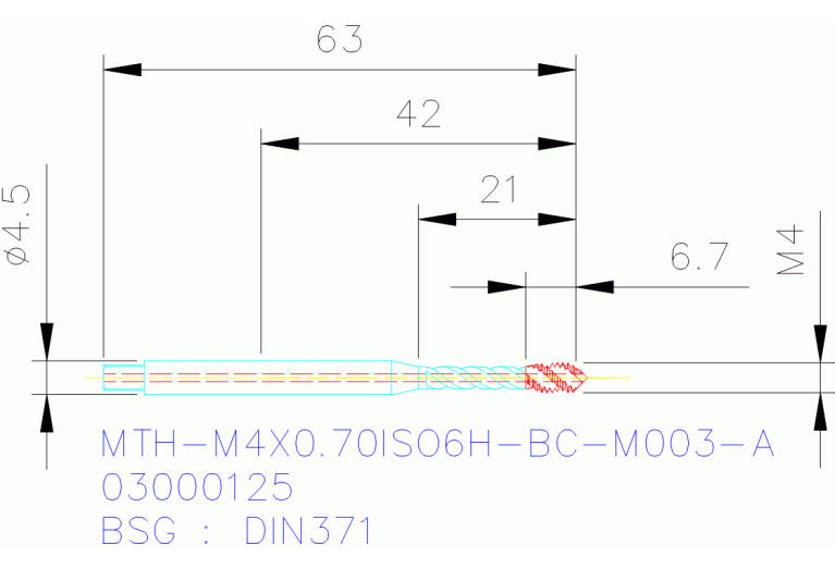 MTH-M4X0.70ISO6H-BC-M003-A