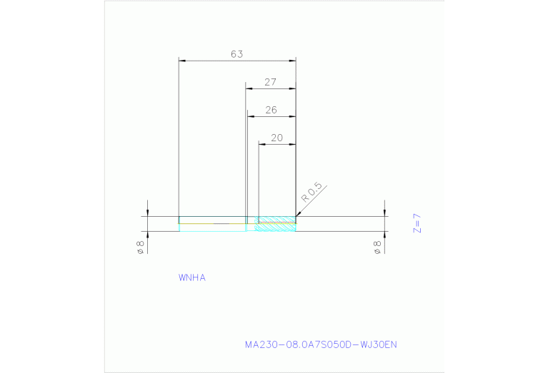 MA230-08.0A7S050D-WJ30TF