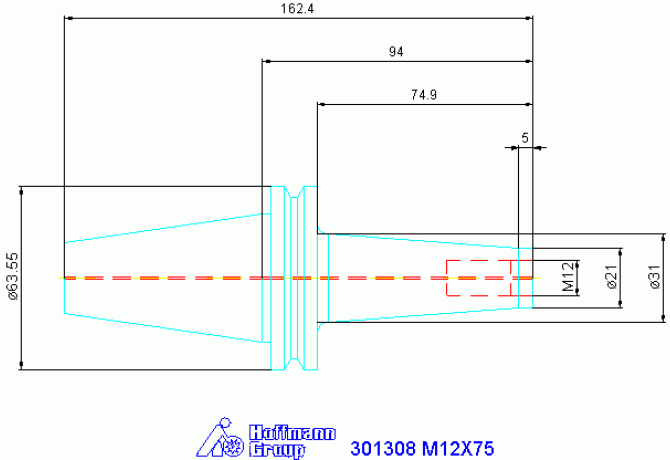 301308 M12X75
