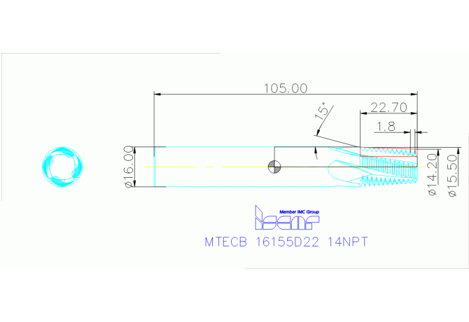 MTECB 16155D22 14NPT IC908