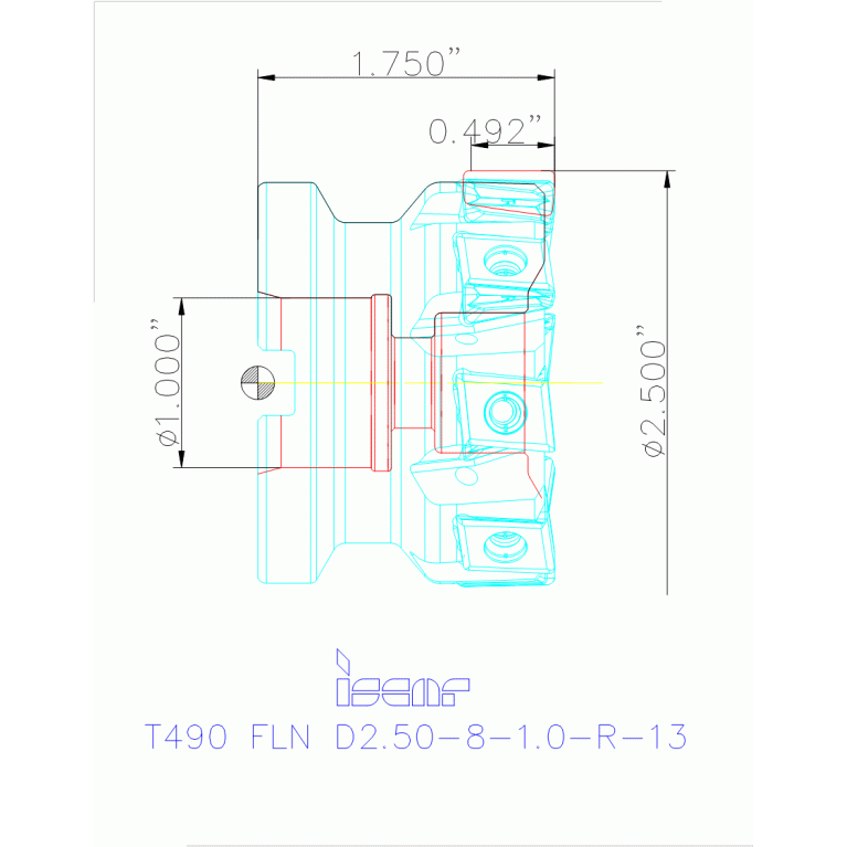 T490 FLN D2.50-8-1.0-R-13