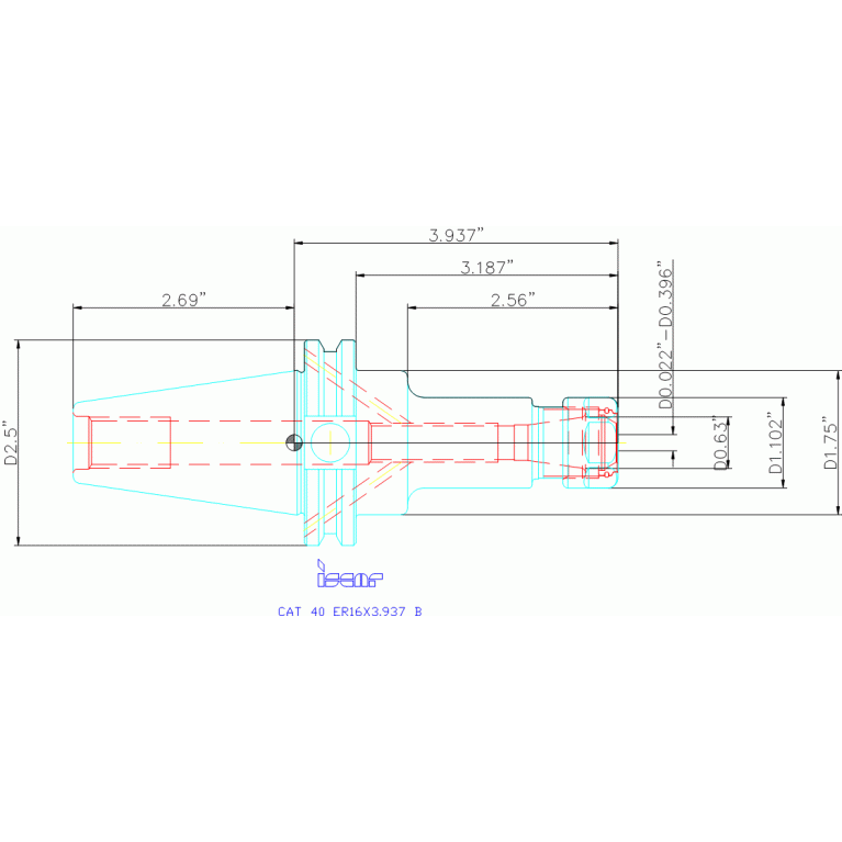 CAT40 ER16X3.937 B