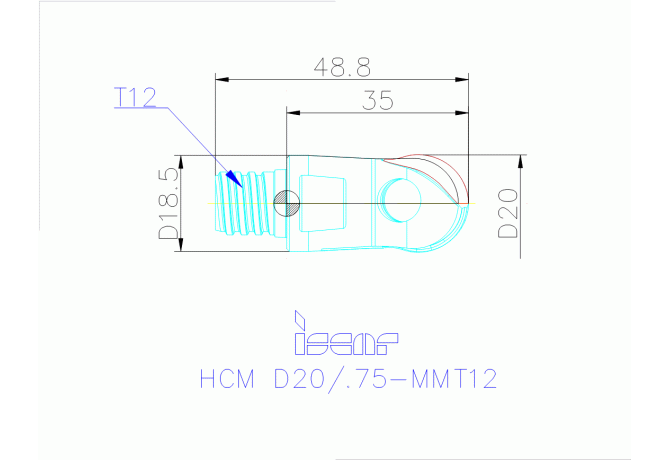 HCM D20/.75-MMT12
