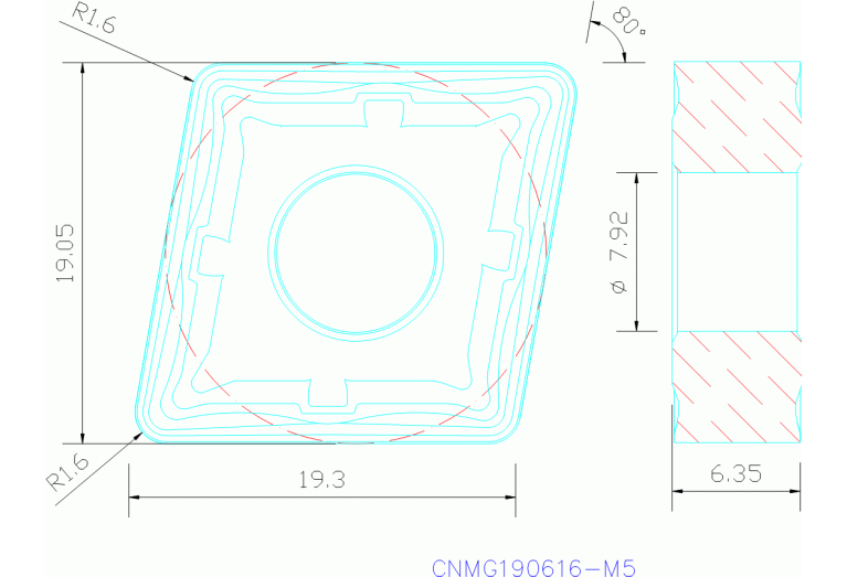 CNMG190616-M5 TP40