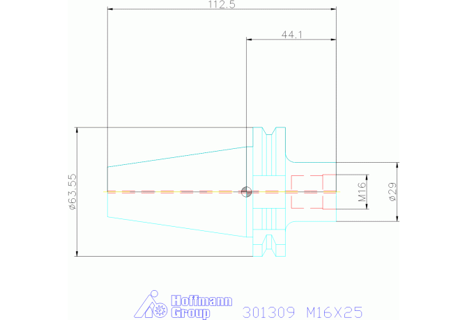 301309 M16X25