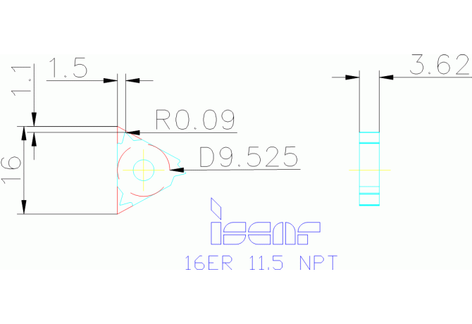 16ER 11.5 NPT IC908