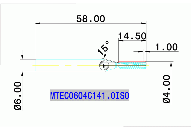 MTEC 0604C14 1.0ISO IN2005