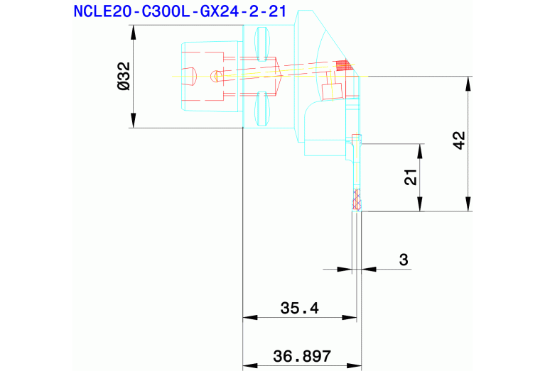 NCLE20-C300L-GX24-2-21