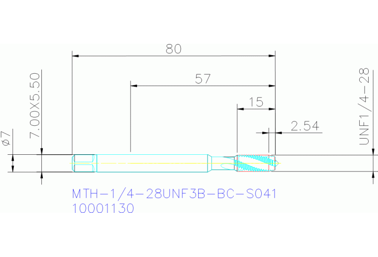 MTH-1/4-28UNF3B-BC-S041
