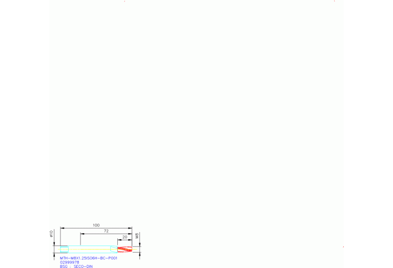 MTH-M8X1.25ISO6H-BC-P001