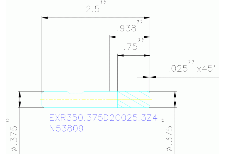 EXR350.375D2C025.3Z4
