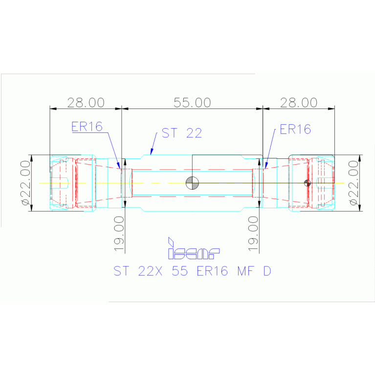ST 22X 55 ER16 MF D