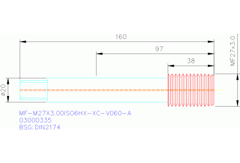 MF-M27X3.00ISO6HX-XC-V060-A