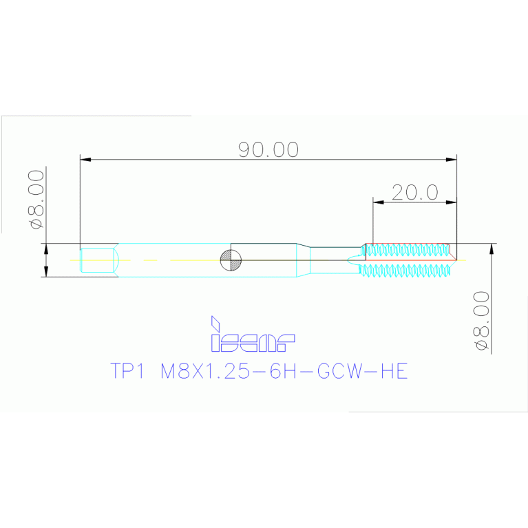 TP1 M8X1.25-6H-GCW-HE