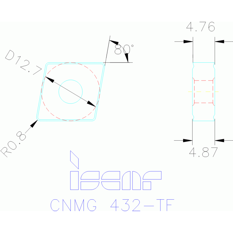 CNMG 120408-TF IC6015
