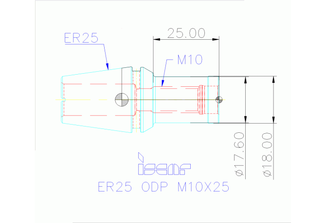 ER25 ODP M10X25