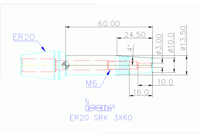 ER20 SRK 3X60