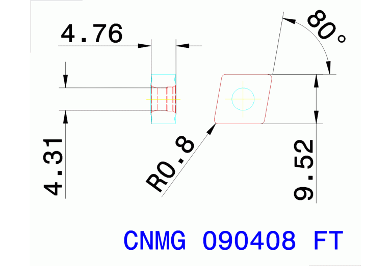 CNMG 090408 FT TT8105