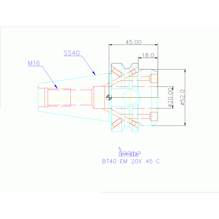 BT40 EM 20X 45 C