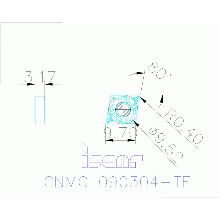 CNMG 090304-TF IC8150