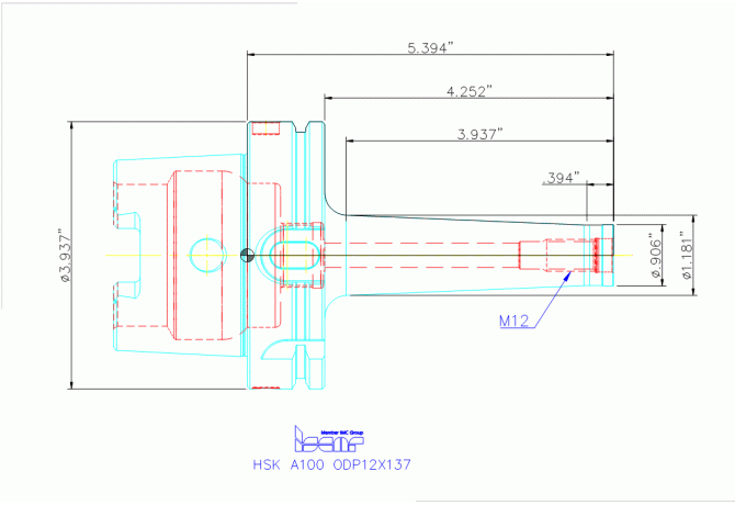 HSK A100 ODP12X137