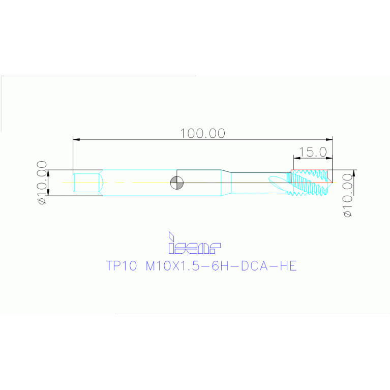 TP10 M10X1.5-6H-DCA-HE