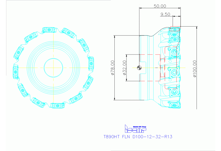T890HT FLN D100-12-32-R13