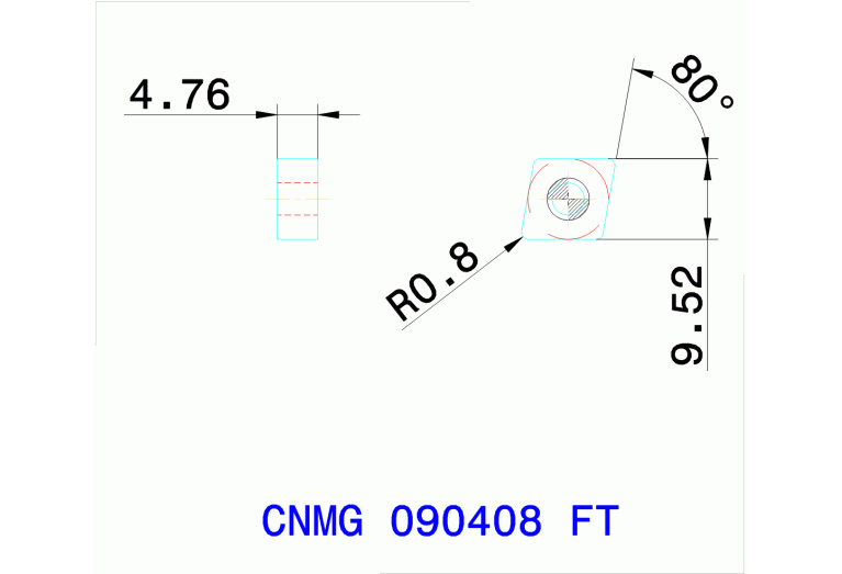 CNMG 090408 FT TT8115