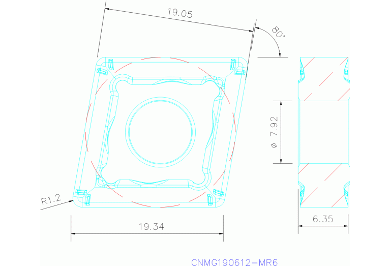CNMG190612-MR6 TP2500