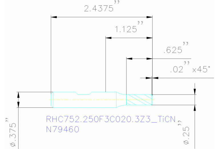 RHC752.250F3C020.3Z3 TICN