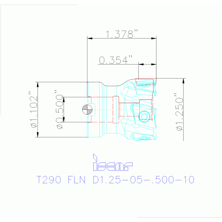 T290 FLN D1.25-05-.500-10