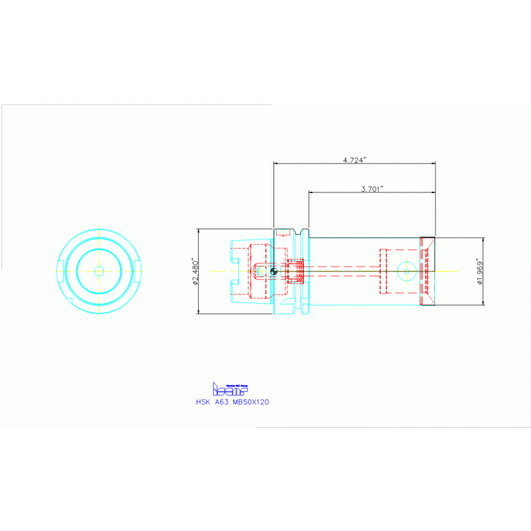 HSK A63 MB50X120