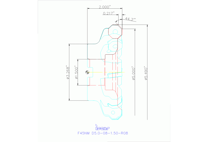 F45NM D5.0-08-1.50-R08