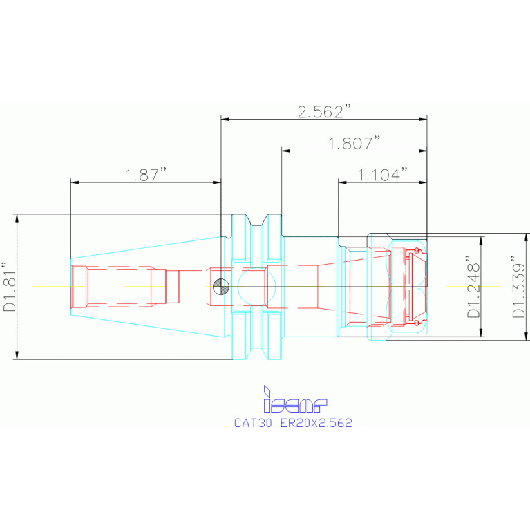 CAT30 ER20X2.562