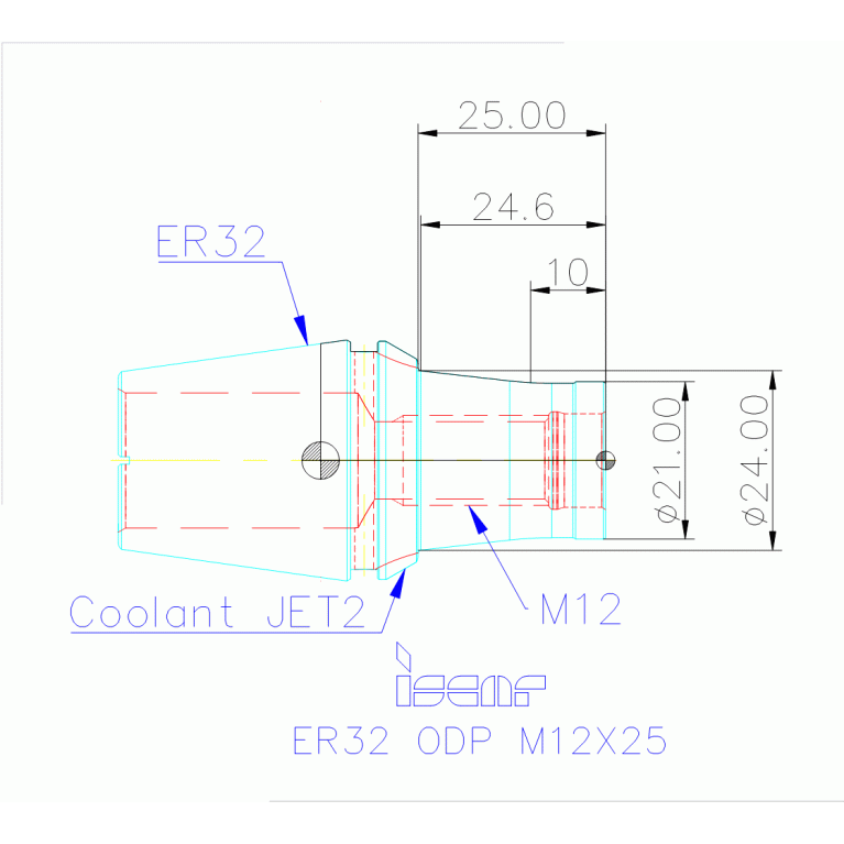 ER32 ODP M12X25