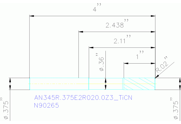 AN345R.375E2R020.0Z3 TICN