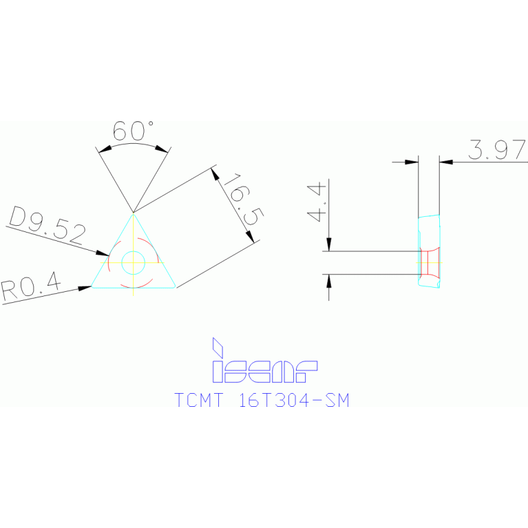 TCMT 16T304-SM IC807