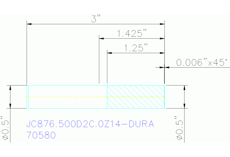 JC876.500D2C.0Z14-DURA