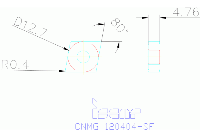 CNMG 120404-SF IC570