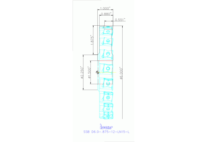 SSB D6.0-.875-12-LN15-L