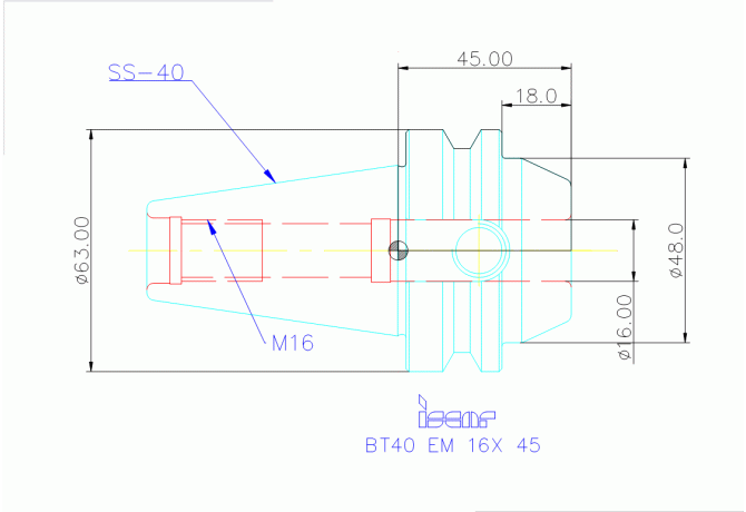BT40 EM 16X 45