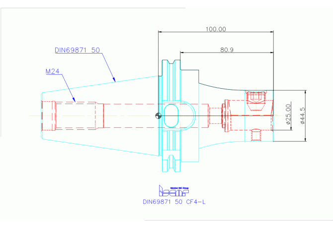 DIN69871 50 CF4-L