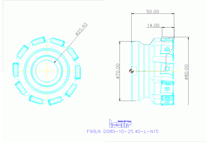 F90LN D080-10-25.40-L-N15