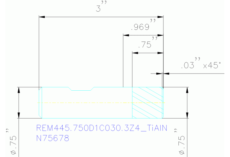 REM445.750D1C030.3Z4 TIALN