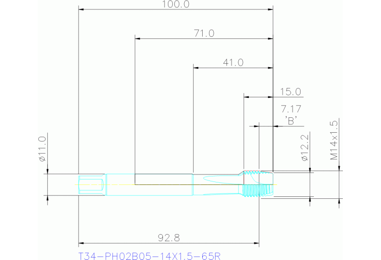 T34-PH02B05-14X1.5-65R