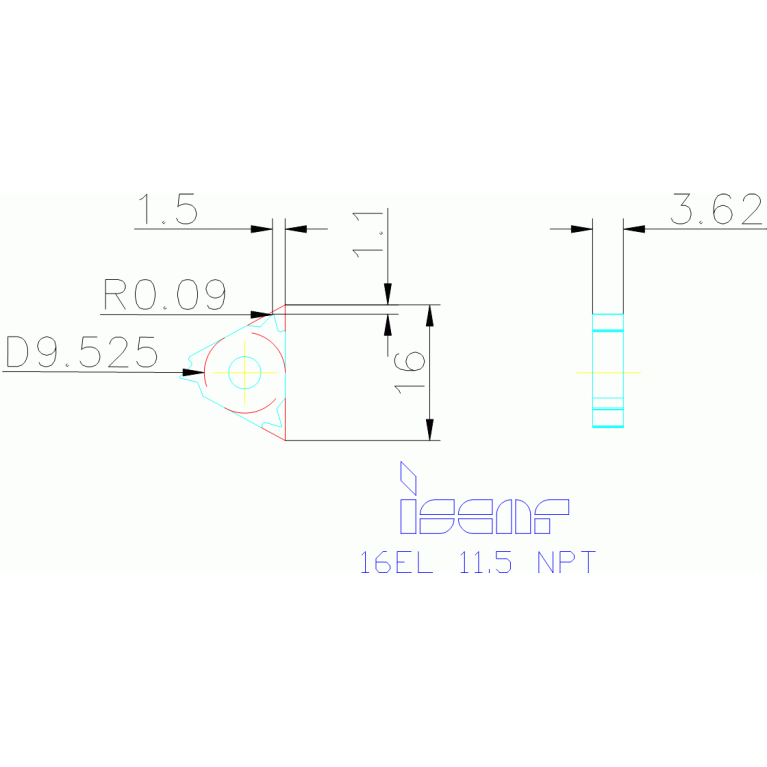 16EL 11.5 NPT IC908